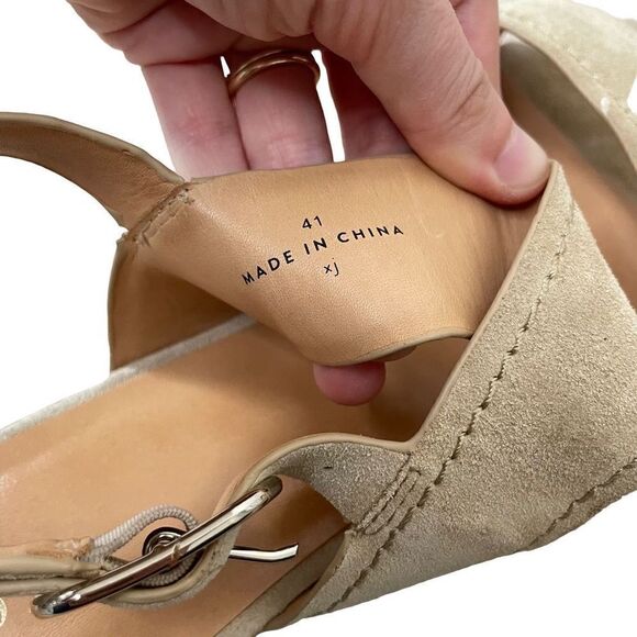 Joie Garland Suede Wedge Heel Sandal - Picture 4 of 8